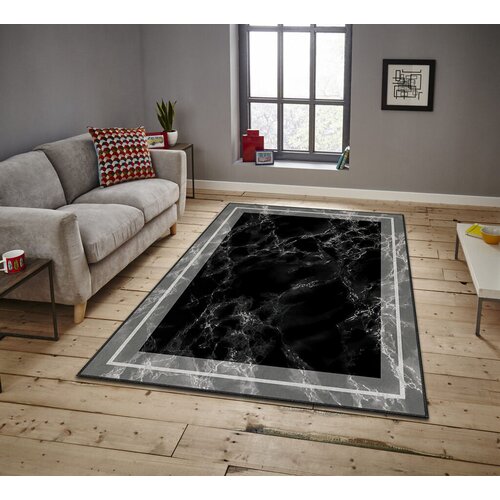 Conceptum Hypnose tepih Asr Crpt-131, pravougaoni, 80 x 140 cm, crni Cijene