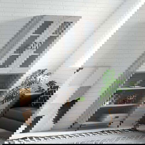  Visoka komoda siva sonome 69 5x34x180 cm od konstruiranog drva Slike