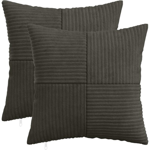  Presvlaka za jastuk 2 pcs ALMELO Antracit 40 x 40 cm Kord Cene