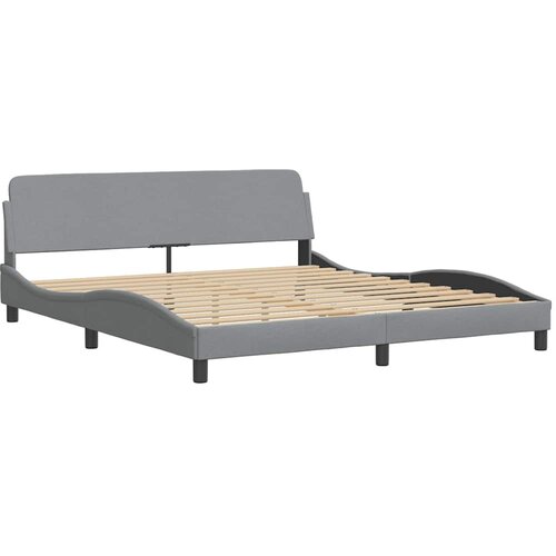  Okvir za krevet Dover svjetlosivi 180x200 cm od tkanine Slike