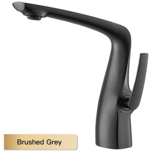  Deluxe moderna slavina za kupaonski umivaonik ELITE EDITION BS1531 | Premium linija&amp;lt;span&amp;gt; - &amp;lt;/span&amp;gt;Bru&amp;scaron;ena gunmetal siva Slike