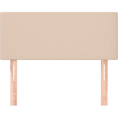  Uzglavlje boja cappuccina 80 x 5 x 78/88 cm od umjetne kože Slike