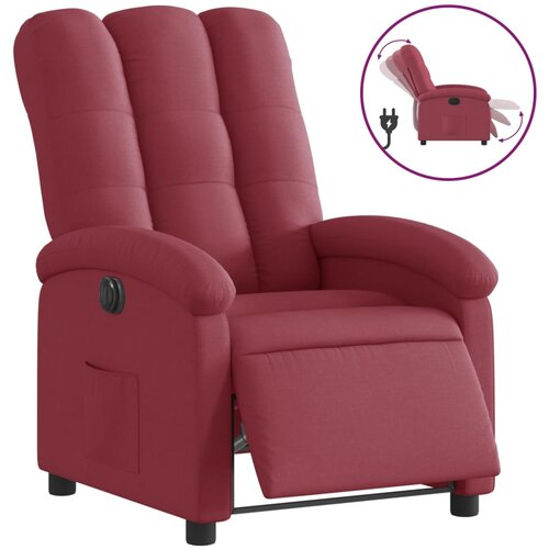 Maison Chic Električni naslanjač - Relax naslanjač vinsko rdeče blago, (22061132) Cene