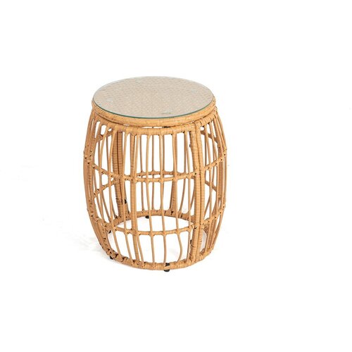 Bonami Essentials Okrogla vrtna miza iz umetnega ratana ø 47 cm Vistdal - Bonami Essentials Cene