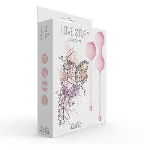 Lola games Vaginalne kuglice Set for Easy and Medium Level Love Story Carmen Tea Rose Cene