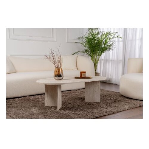 Hanah home Klub sto Sable, 119x40x60cm, Bež Slike