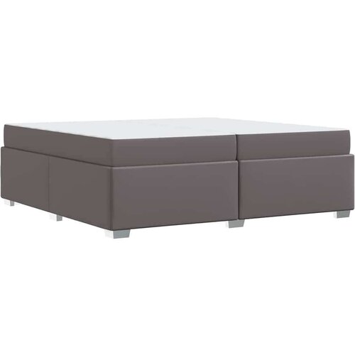  Okvir za krevet Siva 200 x 200 cm Umjetna koža Slike