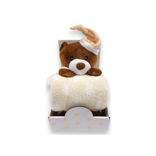 Bbo b200003 set igračka + ćebence sleeping bear - beige ( B200003-1 ) Slike