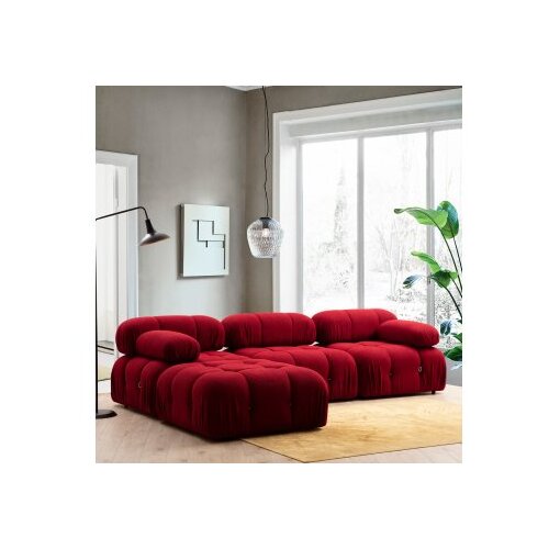 Atelier Del Sofa L1 O1 1R Pouf Bubble Corner Kutna sofa, Plava Slike
