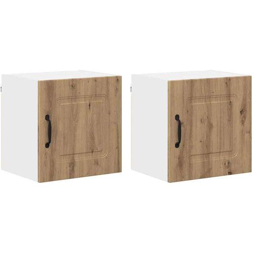 VidaXL zidni kuhinjski ormarić 2 pcs umjetnički hrast 40 x 31 x 40 cm Slike
