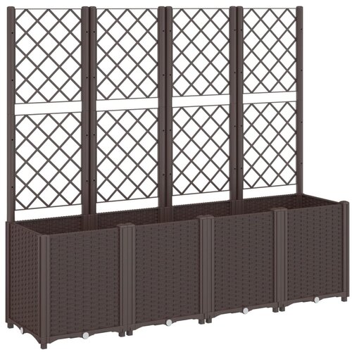 Maison Chic Cvetlično korito - Cvetlični Lonec z oporno mrežo rjavo 160x40x140 cm PP, (21790430) Slike