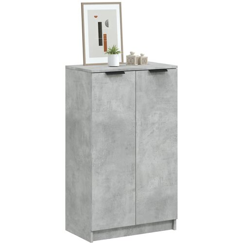 The Living Store Omarica za čevlje betonsko siva 59x35x100 cm konstruiran les - Omarica Za Čevlje, (21433906) Slike