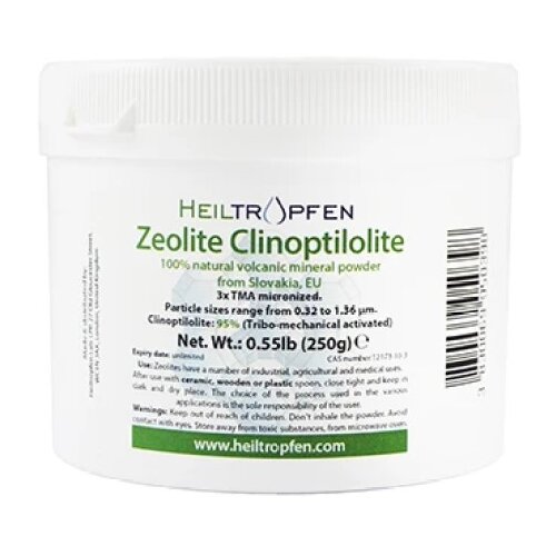 Heiltropfen Zeolit klinoptilolit - trojno TMA mikroniziran (250 g) Cene