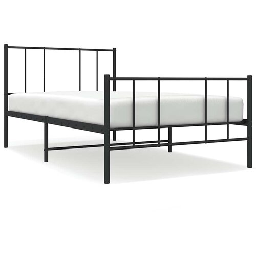 okvir kreveta uzglavlje i podnožje crni 80x200 cm Slike