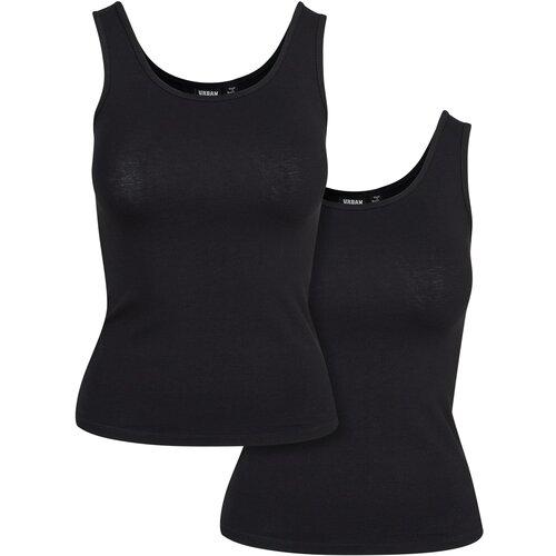 Urban Classics Women&amp;#039;s 2-pack Basic Stretch Top black Slike