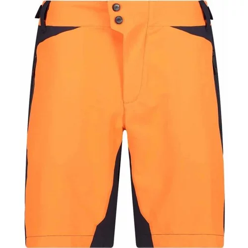 CMP FREE BIKE BERMUDA WITH INNER MESH UNDERWEAR Muške kratke hlače za biciklizam, narančasta, veličina