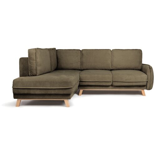 Bonami Selection Zelena sklopiva kutna garnitura od samta (s lijevim kutom) Tori &amp;ndash; Slike