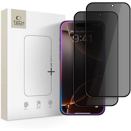 TECH-PROTECT PRIVATIZIRAJOČE STEKLO GLASS SPY+ 2-PAKET ZA IPHONE 16 PRO 17 PRO, (5000334255) Slike