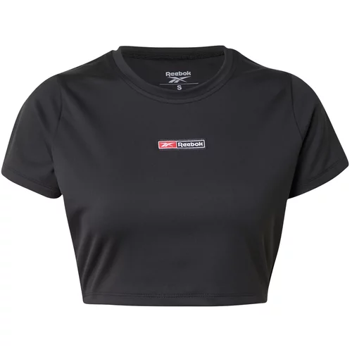 Reebok Tehnička sportska majica 'LUX BOLD' crvena / crna / srebro / bijela