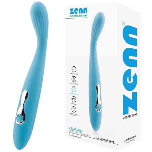 Zenn Vibrator Smooth G-spot Blue Slike