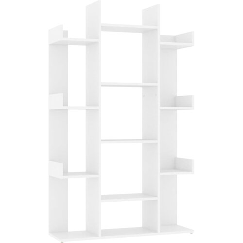 Maison Chic Knjižna omara - Knjižni regal bela 86x25,5x140 cm iverna plo&amp;scaron;ča, (21725408) Slike