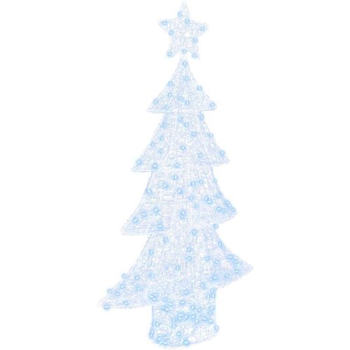 vidaXL Božično drevo med 160 LED Hladno bela 150 cm Akril Cene