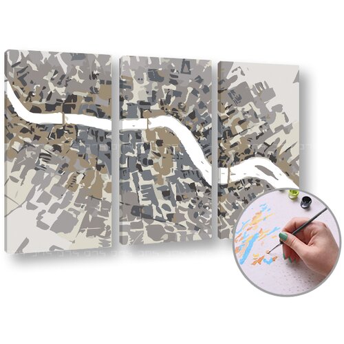 Artmie Slikanje po brojevima SIVI APSTRAKT | niske težine Cene