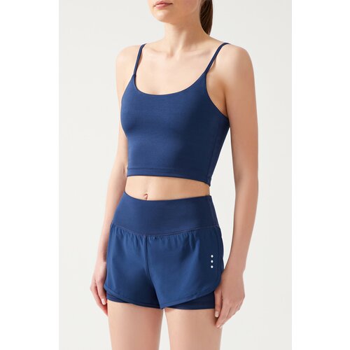 LOS OJOS Sports Shorts - Navy blue - Normal Waist Cene