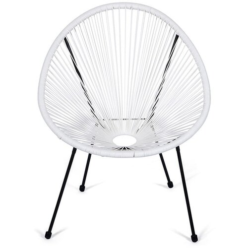 Bonami Selection Bijela metalna/plastična vrtna fotelja Avocado Comfort – Cijene
