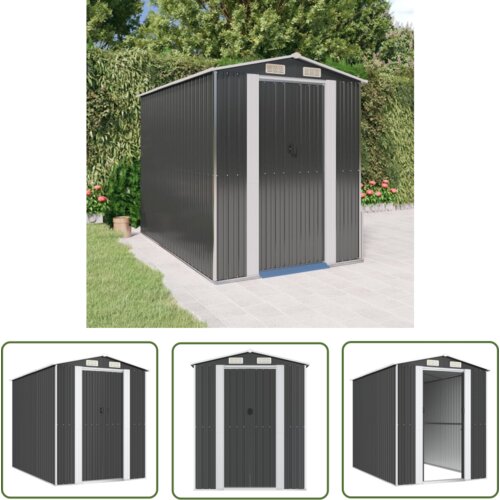  The Living Store Vrtna lopa antracitna 192x274x223 cm pocinkano jeklo - Vrtna Lopa, (21745209) Cene