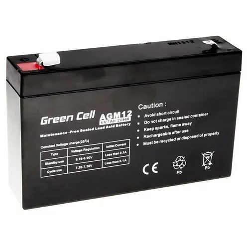 Green cell AGM baterija 6V 7Ah