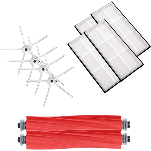  Ultra-pack s bijelim bočnim četkicama za Roborock S7 Slike
