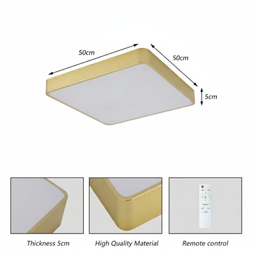  Brilagi - LED plafonjera POOL LED/48W/230V 3000/4500/6000K 50x50 cm zlatna Slike