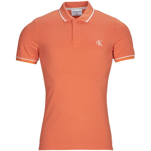 Calvin Klein Jeans TIPPING SLIM POLO Narančasta Slike