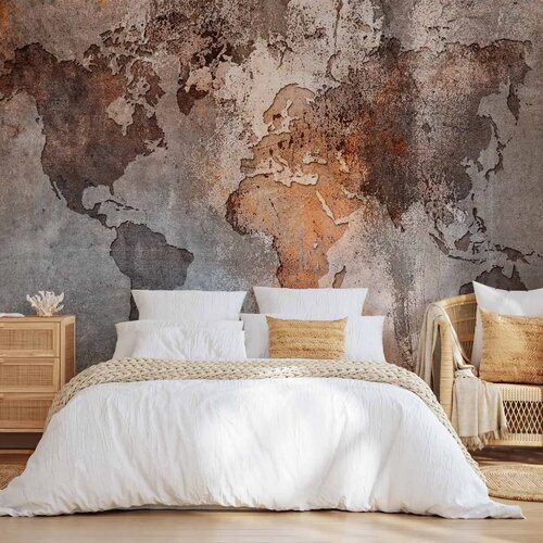  Foto tapeta - Map Colors 100x70 Premium Cene