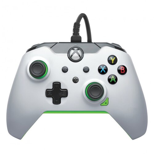  Pdp XBOX/PC wired controller white neon green Cene