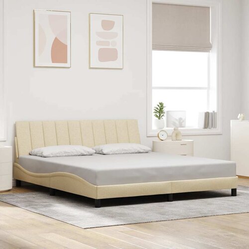  Okvir za krevet bez madraca Hanko krem 180 x 200 cm od tkanine Cijene