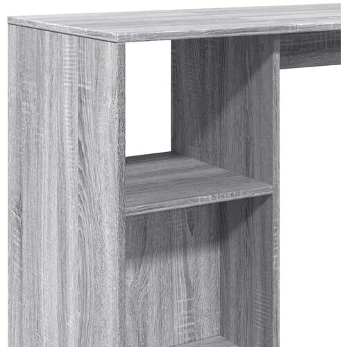 VidaXL Barski stol s policom boja hrasta sonome 124x46x103,5 cm drveni Slike