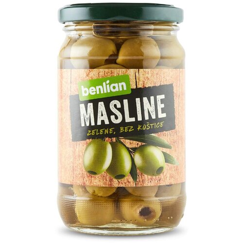 Benlian Masline zelene, Bez ko&amp;scaron;tice, 690g Slike