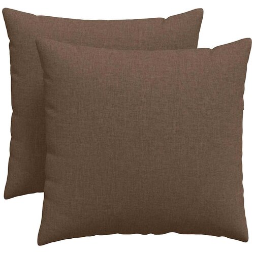  Jastučići za sofu 2 pcs Smeđa 50 x 50 cm tkanina Slike