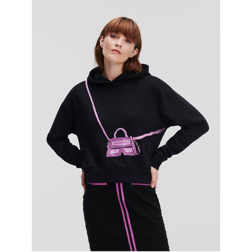 Karl Lagerfeld Black Women's Hoodie - Women Cene