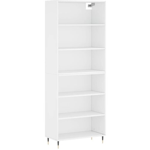 Maison Chic Visoka Komoda - Predalnik bela 69,5x32,5x180 cm inženirski les, (21717405) Slike