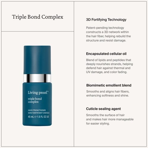Living Proof Triple Bond Complex tretma za krepitev las 10 ml Slike