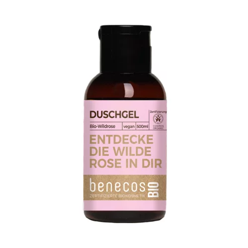 Benecos benecosBIO gel za prhanje "Entdecke die wilde Rose in dir" - 50 ml