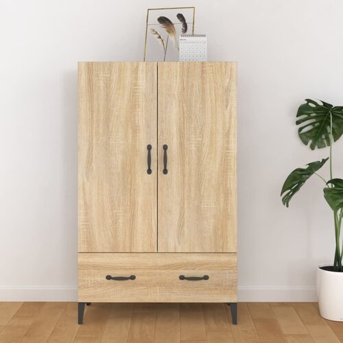  Visoka komoda boja hrasta sonome 70x31x115 cm konstruirano drvo Cijene