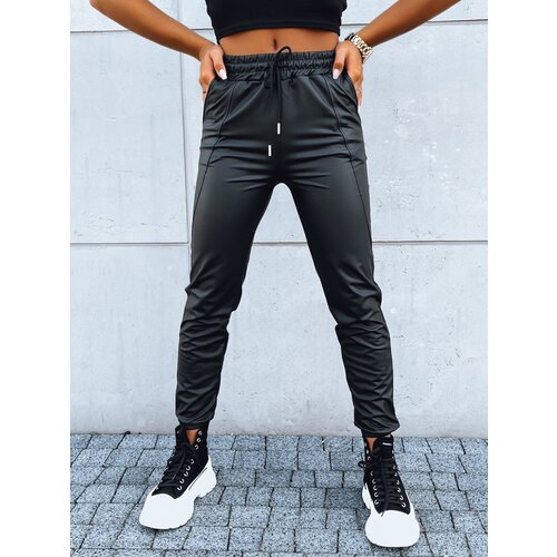 DStreet Spodnie damskie woskowane EBONY NIGHT czarne Cijene