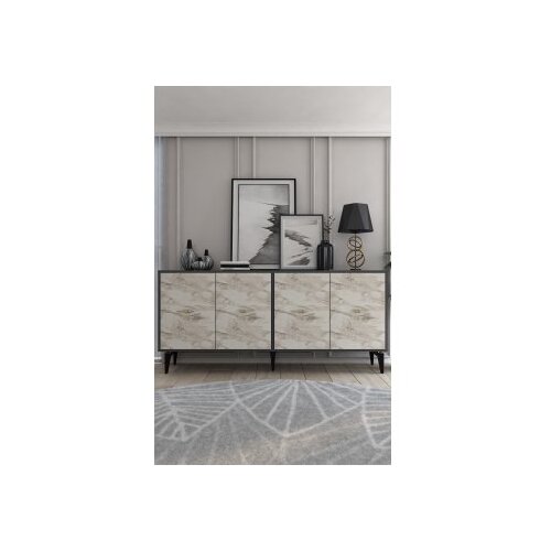 Hanah home komoda sinta anthracite ephesus marble Slike