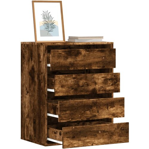 The Living Store Kotni predalnik starinski les 60x41x76 cm inženirski les - Predalnik, (21428029) Slike