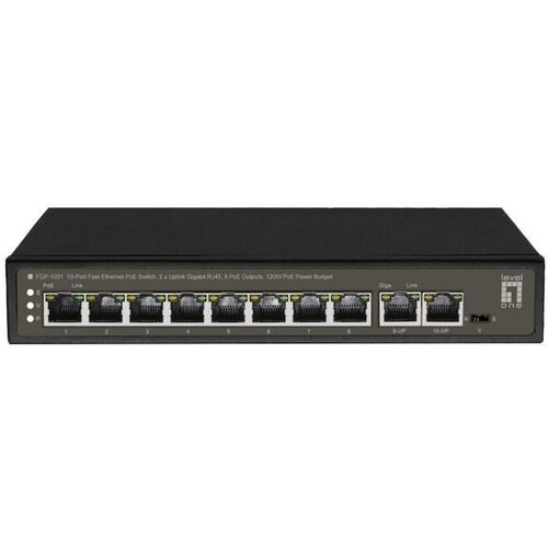  LevelOne FGP-1031 network switch Unmanaged Gigabit Ethernet (10 /100 /1000) Power over Ethernet (PoE) Black Cene