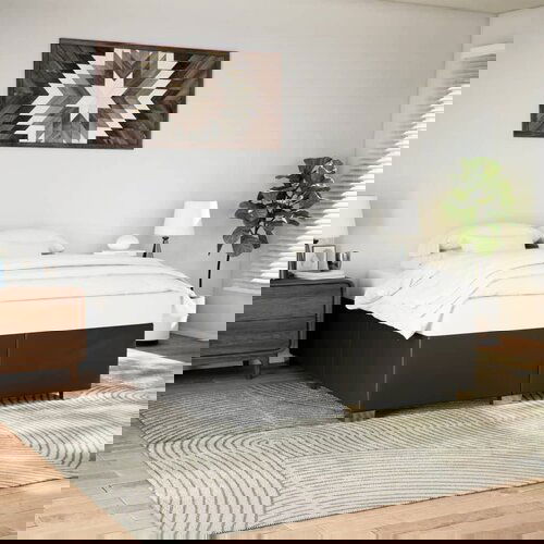 Furnova Posteljni okvir črn 200x200 cm umetno usnje, (21934585) Slike